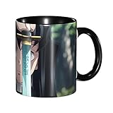 330ml 時透無一郎（ときとうむいちろう） (1) マグカップ セラミックコーヒーマグ 耐熱 耐冷 電子レンジ温め ブラック