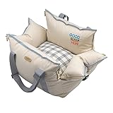 ＰａｒｉｓＤｏｇ 犬 ドライブベッド ドライブボックス 車 シート 犬用 アウトドア カーシート ペット お出かけ ParisDog パリスドッグ 正規品 【PDグッドスリープドライブベッド・シングル】(アイボリー)