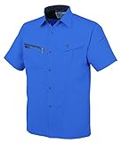 CO-COS コーコス 春夏用 半袖シャツ AS727 6レアルブルー LL