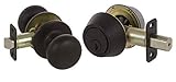 Callan KS3000 Saxon Series Grade 3 Keyed Entry Knob & Single Cylinder Deadbolt Set, Oil Rubbed Bronz