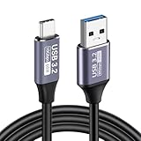 USB Type-C ケーブル 2M USB-A to USB-C ケーブル 10Gbpsデータ転送 3A急速充電 USB3.2 Gen2標準 QC3.0対応 MacBook Pro/Air、Galaxy、Pixel、Xperia等タイプc機種対応