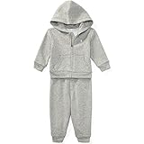 Ralph Lauren(ラルフローレン) ワンポイントフルジップアップパーカー＆パンツセット(Gray)/スウェット 24M(18-24ヶ月) [並行輸入品]