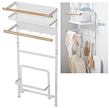 洗濯機横マグネット収納ラック トスカ tosca 山崎実業 バスルーム 珪藻土バスマットスタンド