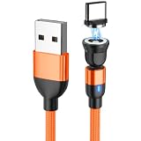 マグネット 充電ケーブル 540°回転 じゅうでんケーブル USB C Type-C タイプc 充電器 充電コード 磁石 磁気 コネクタ スマホ (2m)