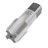 uxcell プラグタップ　配管プラグタップ　4つのフルート　60度　HSS　全長78mm　27mmねじ直径