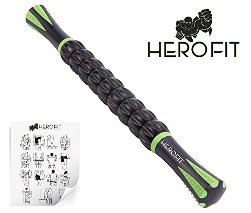 HERO FIT - マッサージローラー・スティック | トリガーポイント＆筋筋膜リリース・ローリングマッスルマッサージャー