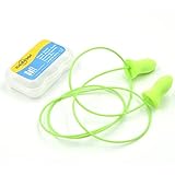 toennesen耳プラグノイズ削減Hearing Protectionの睡眠、コンサート、音楽、シューティング、建設作業、再利用可能なSoft Foam Earplugs Withストレージボックス