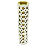 Deco 79 57548 Ceramic Pierced Vase, 7' x 24' [並行輸入品]