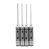 Tiptiper チタン窒化六角鉗子レンチセット1.5mm / 2mm / 2.5mm / 3.0mmシルバーグレー