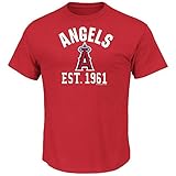 MLBメンズ半袖クルーネックFearsome履歴Teeプログラム L レッド