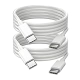 スマート良品 充電ケーブル 急速充電 Type-C Lightning USB-A 高耐久 iPhone Android スマホ PC対応 全機種対応 ホワイト 1m 2m （2本入り） (C to C 2m 20W) [並行輸入品]