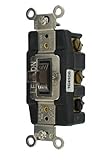 Leviton 1286 20-Amp 120-Volt Toggle Double-Pole AC Quiet Switch, Brown by Leviton [並行輸入品]