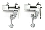 ベンチバイス 卓上万力 取付万力 口開き最大30mm 便利な2個セット アルミ製 軽量 BV-01