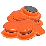 Mag(マグエックス) 掲示・メモ留め用 マグネットカラーボタン 徳用 Φ30mm 橙 12個入 MFCB-30-12P-O