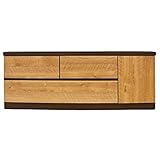 ルキス ローチェスト 幅120cm 2段 扉 (ナチュラル)