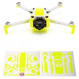 WRAPGRADE for DJI Mini 3用 アクセントカラー スキンシール (ネオンイエロー)