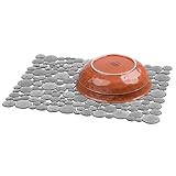 InterDesign シンク 用 流し 保護マット Bubbli グラファイト L 09253EJ