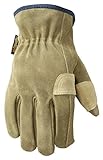 Wells Lamont Leather Fencer Work Gloves, HydraHyde, Suede Cowhide, Large (1019L) by Wells Lamont