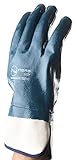 3 pairs pack, Heavy Duty Nitrile, cotton gloves, full heavy nitrile cover, safety cuff. NARA SAFE [並