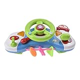 ベビーおもちゃ　知育　ライト　車の音　運転手になり (グリーン)
