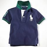 ラルフローレン [男の子9～24か月]ポロラルフローレン ビッグポニー半袖ポロ襟[ブルー]並行輸入品
