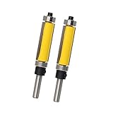 Baoblaze ルータビット　2本セット　ベアリング　トリム　木工ツール　炭化物　カッター　38mm　