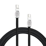 chubbycable USB Type C ケーブル 1M タイプc ケーブル 240W超急速充電 ナイロン編み 断線防止 耐久性のあるUSB Cデータ転送コード iPhone 17/16/15シリーズ対応, ブラック, Type C-Type C