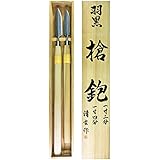 羽黒 槍鉋 2本組 1尺8寸柄 桐箱入 36・42mm