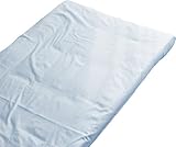 日本製 お肌にやさしい低刺激素材 アルパック ベビー フィットシーツ 70×120cm (サックス)