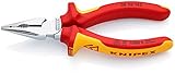 クニペックス (KNIPEX) ペンチ KNIPEX 0826-145TBK 絶縁ニードルノーズペンチ 落防(BK) 0826-145TBK