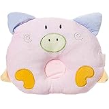 [Jiyaru] ベビー枕 まくら 新生児用 出産祝い 豚 可愛い Pink
