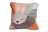 Nursery Works Cubist Print Toddler Pillow, Rabbit, Menagerie by Nurseryworks