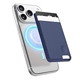 elago 磁気ウォレットカードホルダー iPhone用MagSafe対応カード2枚 - 安全な電話財布 長持ちシリコン 傷やダメージ保護 (Jean Indigo)