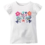 カーターズ Carter's/ フラッタースリーブティ アイボリー トップス半袖Tシャツ 9ヶ月【並行輸入】