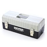 イーサプライ 工具箱 ツールボックス 整理 持ち運び 2段トレー付き プラスチック EZ8-BYBOX2BK