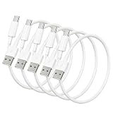 USB Type C ケーブル 0.3m 5本セット Suptopwxm 【3A対応急速充電/速度480Mbps】USB-A & USB C ケーブル タイプc 充電 スマートフォン・タブレット・ゲーム機などのUSB Cポートを搭載したデバイスに対応【ビデオ出力非対応】