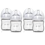 Philips Avent Natural Bottles Feeding Glass Bottle - 4 Pack, 4 oz by Philips AVENT