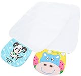 EOZY コットン ガーゼ タオル 2枚セット カートゥーン ベビー 女の子 男の子 男女兼用 雑貨 かわいい おしゃれ パターン ランダムで発送