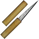 羽黒 本鍛練クリ小刀 桐箱入 4寸5分