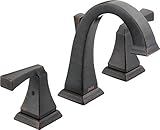 Delta 3551LF-RB Dryden Two Handle Widespread Lavatory Faucet, Venetian Bronze [並行輸入品]