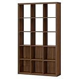 白井産業【SHIRAI】本棚 パーテーションラック 飾り棚 セパルテック ダークブラウン 幅110cm 高さ約185cm 【2梱包】 SEP-1911PRTDK