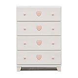 カントリー風 幅55cm 4段チェスト 脚付き 桐タンス 完成品