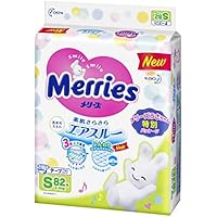 【テープ Sサイズ】メリーズさらさらエアスルー (4~8kg)82枚 【Amazon.co.jp限定】