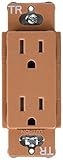 Lutron SCRS-15-TR-TC Satin Colors 15-Amp Duplex Tamper Resistant Receptacle, Terracotta [並行輸入品]