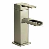 Moen 90度one-handle Low円弧バスルーム蛇口 .375 S6705BN 1