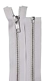 YKK RNOR-56 DA8 金属NO5 オープンファスナー 501 白 60cm