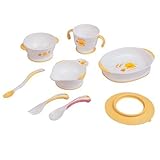 Piyo Piyo 8 Piece Stage 1 Training Table Set, Pink by Piyo Piyo [並行輸入品]