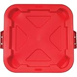 ラバーメイド スクエアブルートコンテナ用密閉式フタ レッド 352905