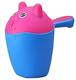 ベビーシャワーの水スプーン/ベビーシャンプー水泳のおもちゃベイラースプーンお玉ブルー漫画