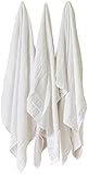 Little Unicorn Cotton Muslin Swaddle - White Set - 3 Pk [並行輸入品]